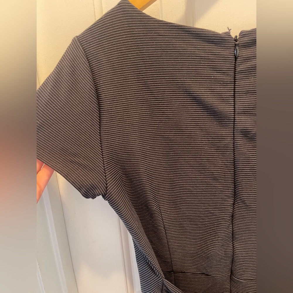 LOFT V-Neck Ribbed Dress - Picture 3 of 3